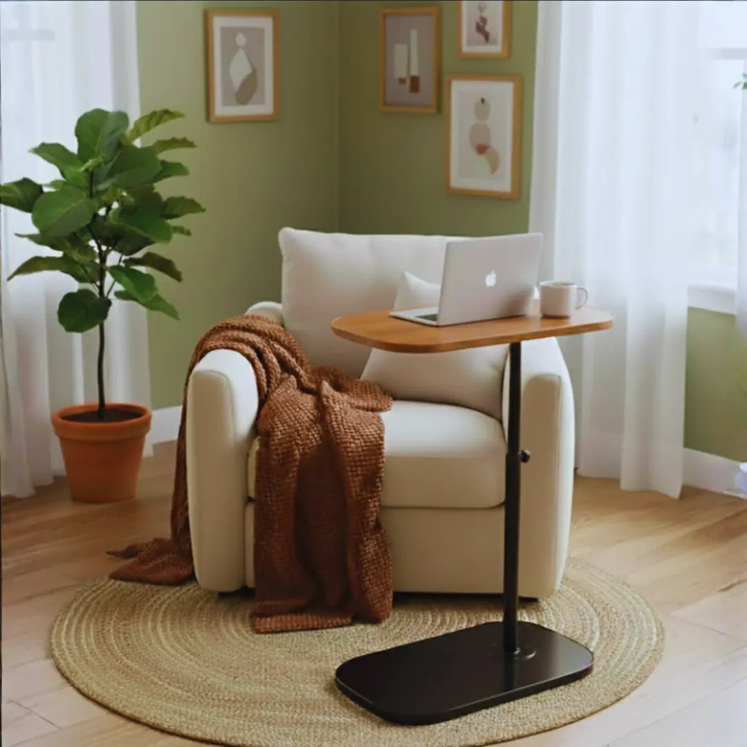 90° Tilting & 360° Swivel Height-Adjustable Work Table