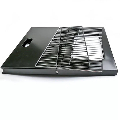 Notebook Portable Flat-Folding BBQ Charcoal Grill