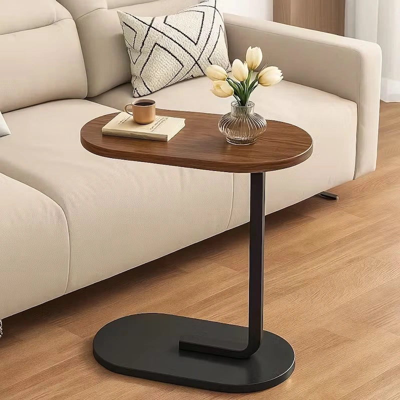 C-Shaped Sofa Side Table