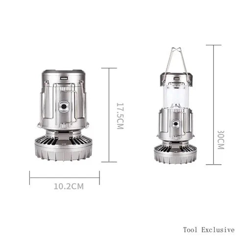 3 IN 1 LATERN + FAN + POWER BANK