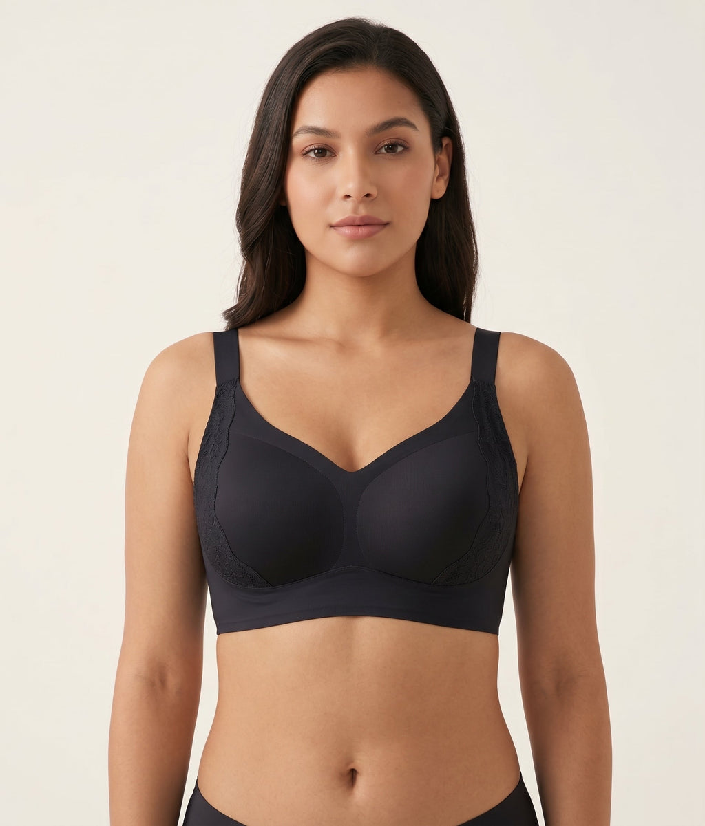 Back Open Thick strap Bonding Bra(Premium Imported)