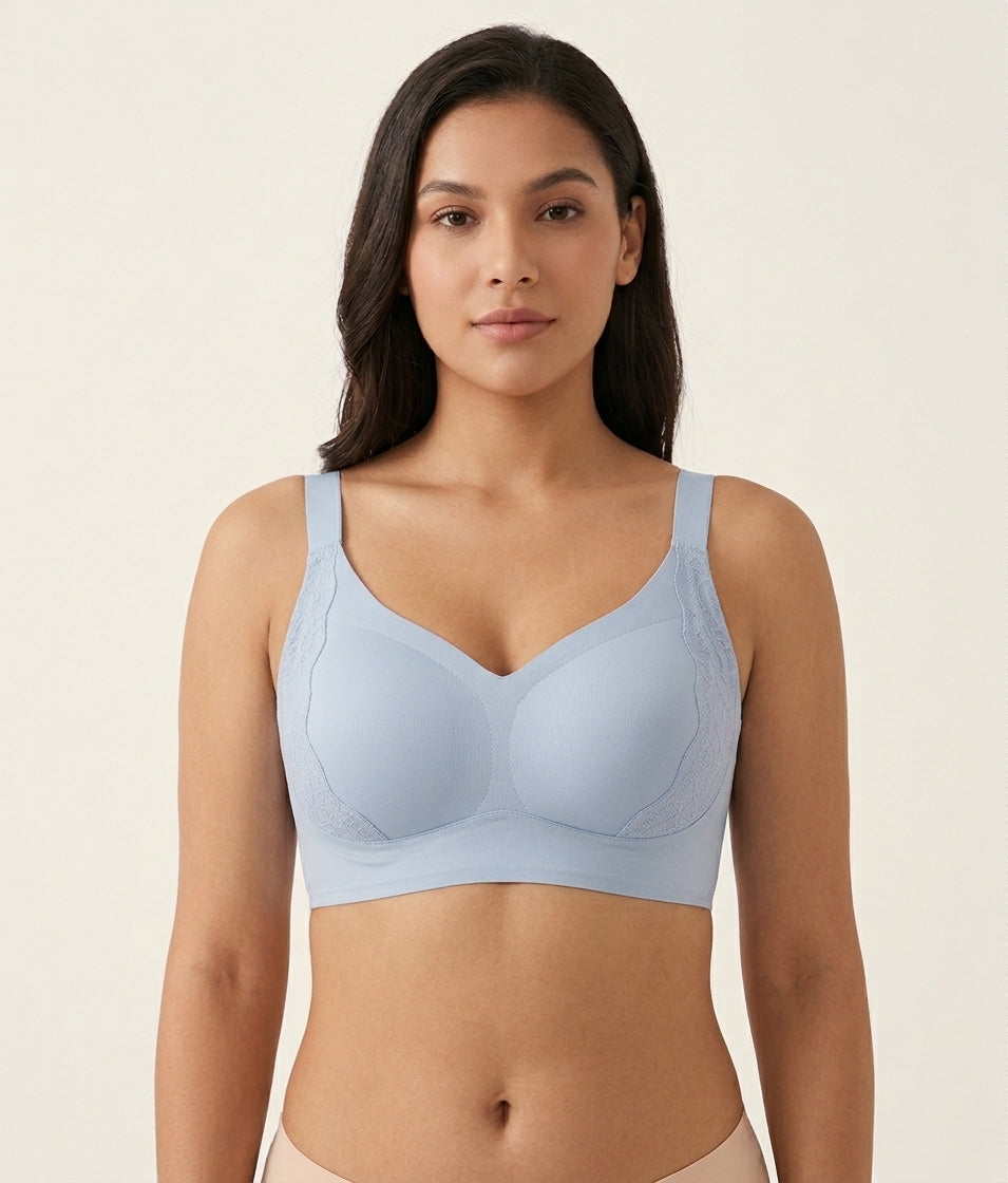Back Open Thick strap Bonding Bra(Premium Imported)