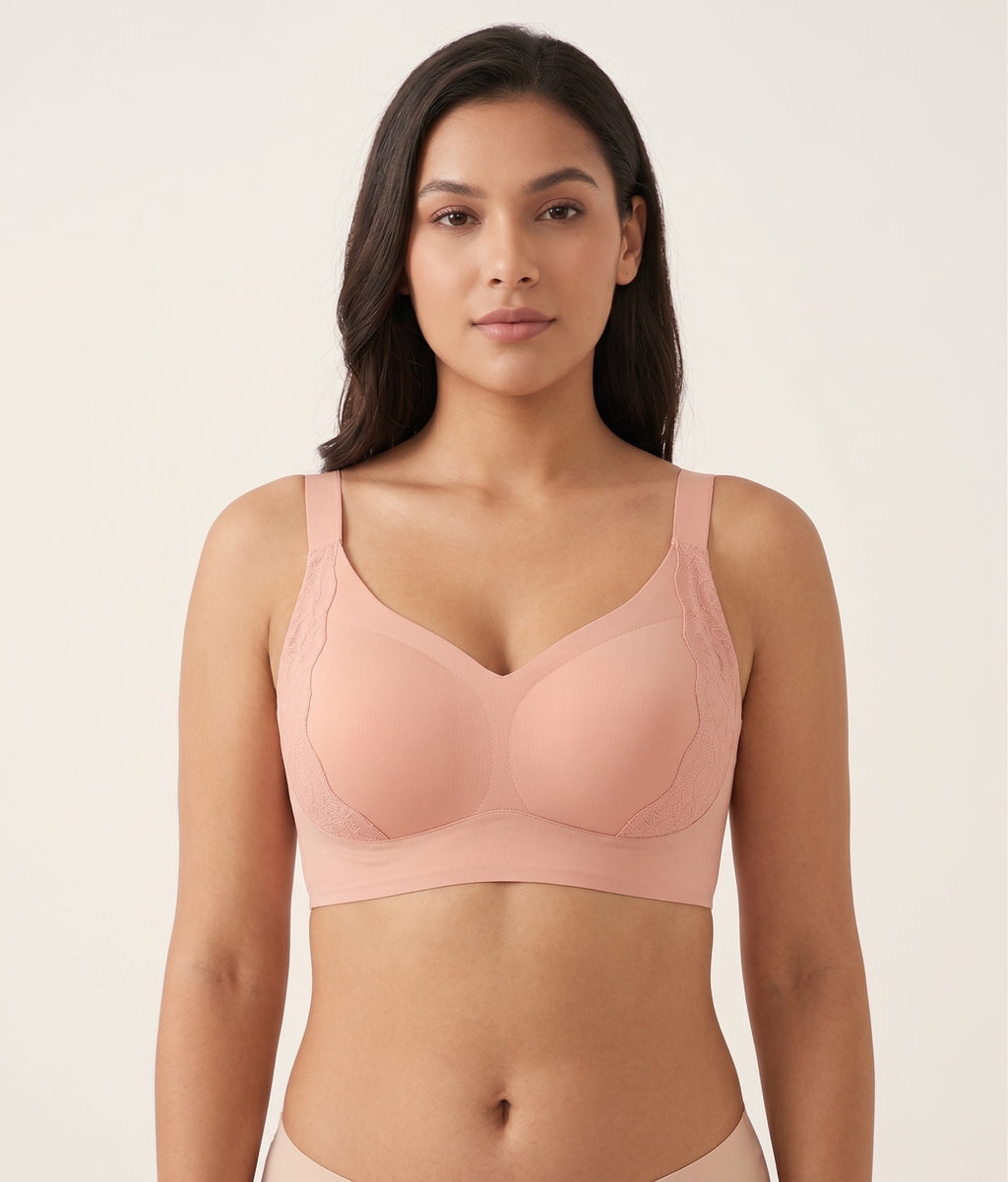 Back Open Thick strap Bonding Bra(Premium Imported)