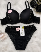 Pack of 3 Elegant Lace Push-Up Bra & Panty Set – Premium Comfort & Stylish Design