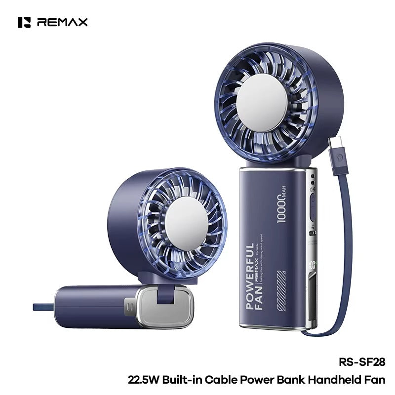 2-in-1 Power Bank Handheld Fan