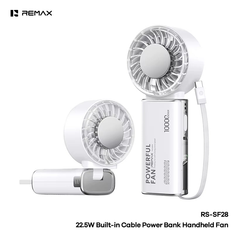 2-in-1 Power Bank Handheld Fan